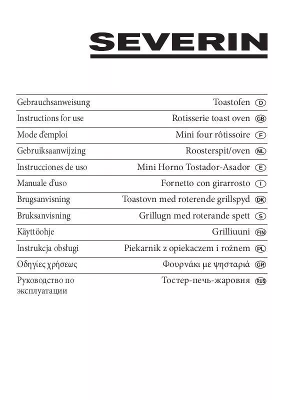 Mode d'emploi SEVERIN TO 2036