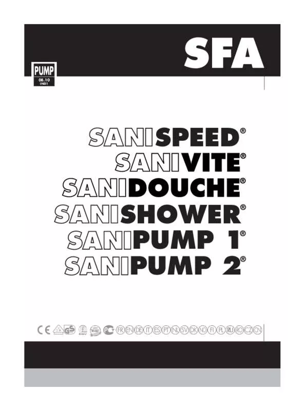 Mode d'emploi SFA SANISHOWER