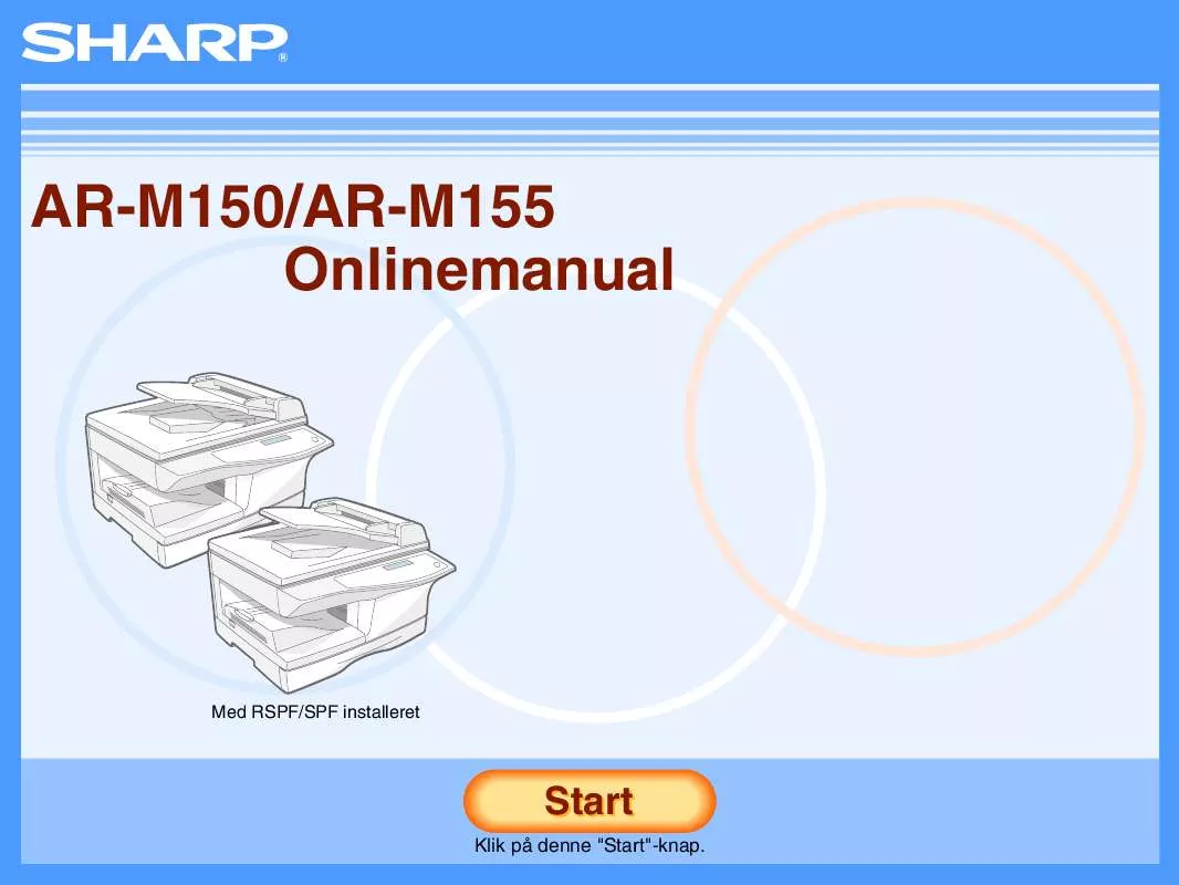 Mode d'emploi SHARP AR-M150