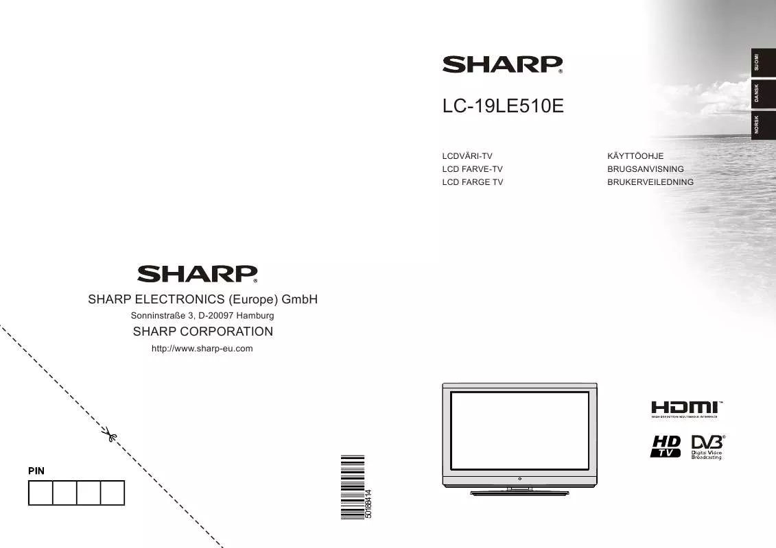 Mode d'emploi SHARP LC-19LE510E