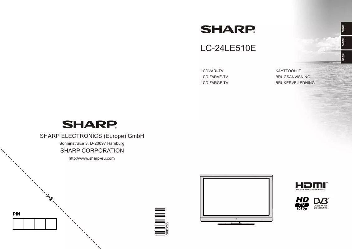 Mode d'emploi SHARP LC-24LE510E