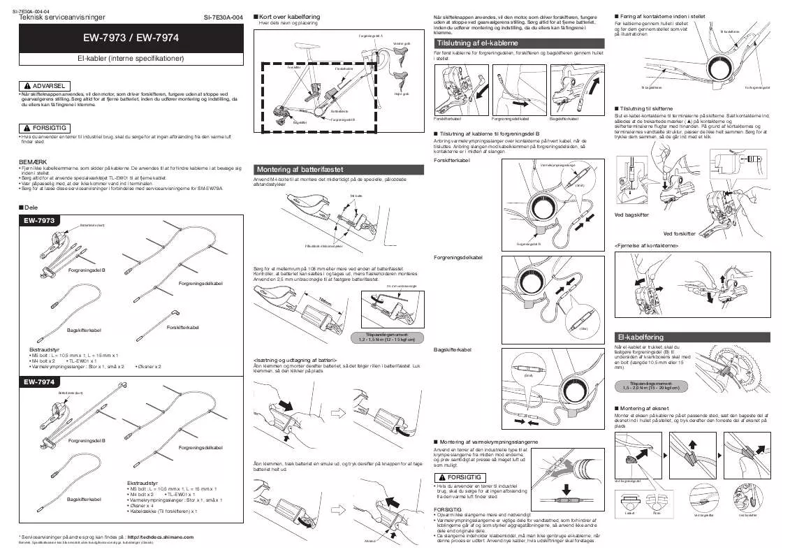 Mode d'emploi SHIMANO EW-7973