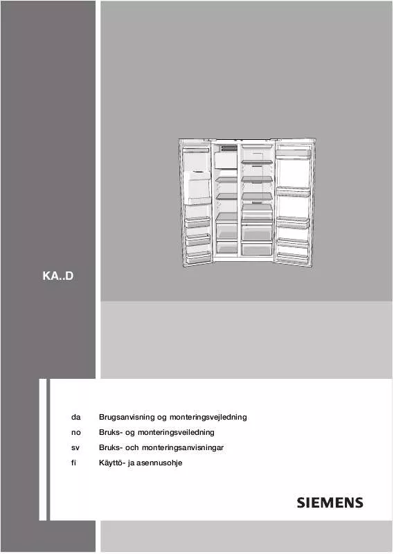 Mode d'emploi SIEMENS KA62DV71/01