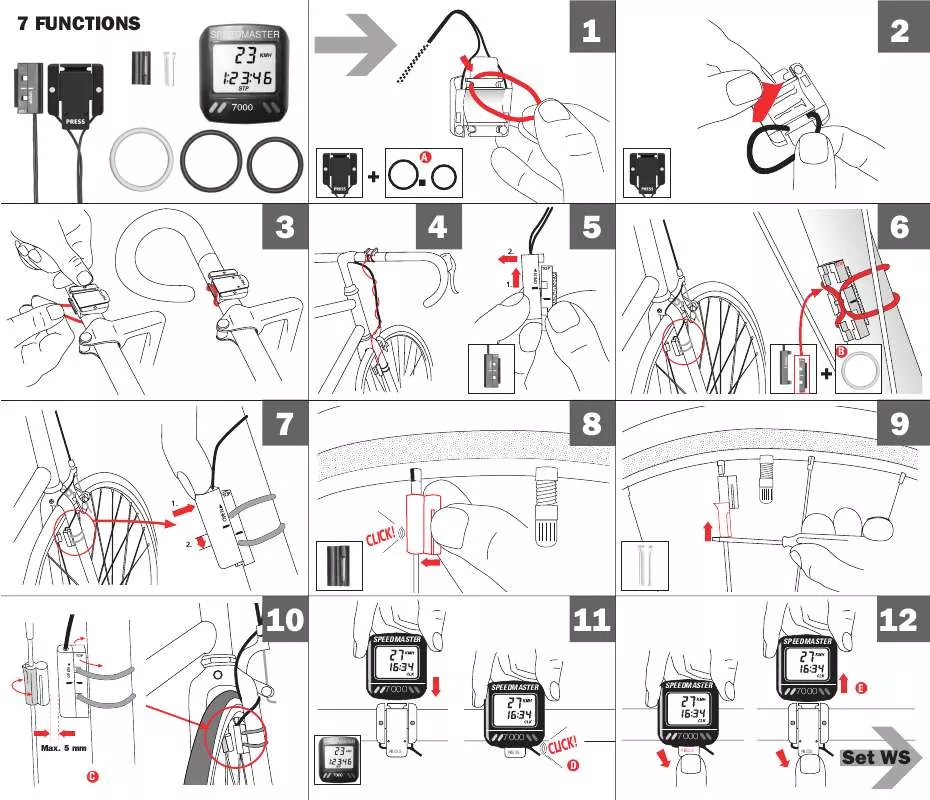 Mode d'emploi SIGMA SPEEDMASTER 7000