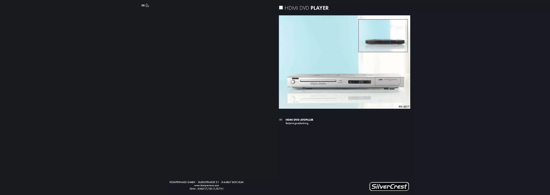 Mode d'emploi SILVERCREST KH 6517