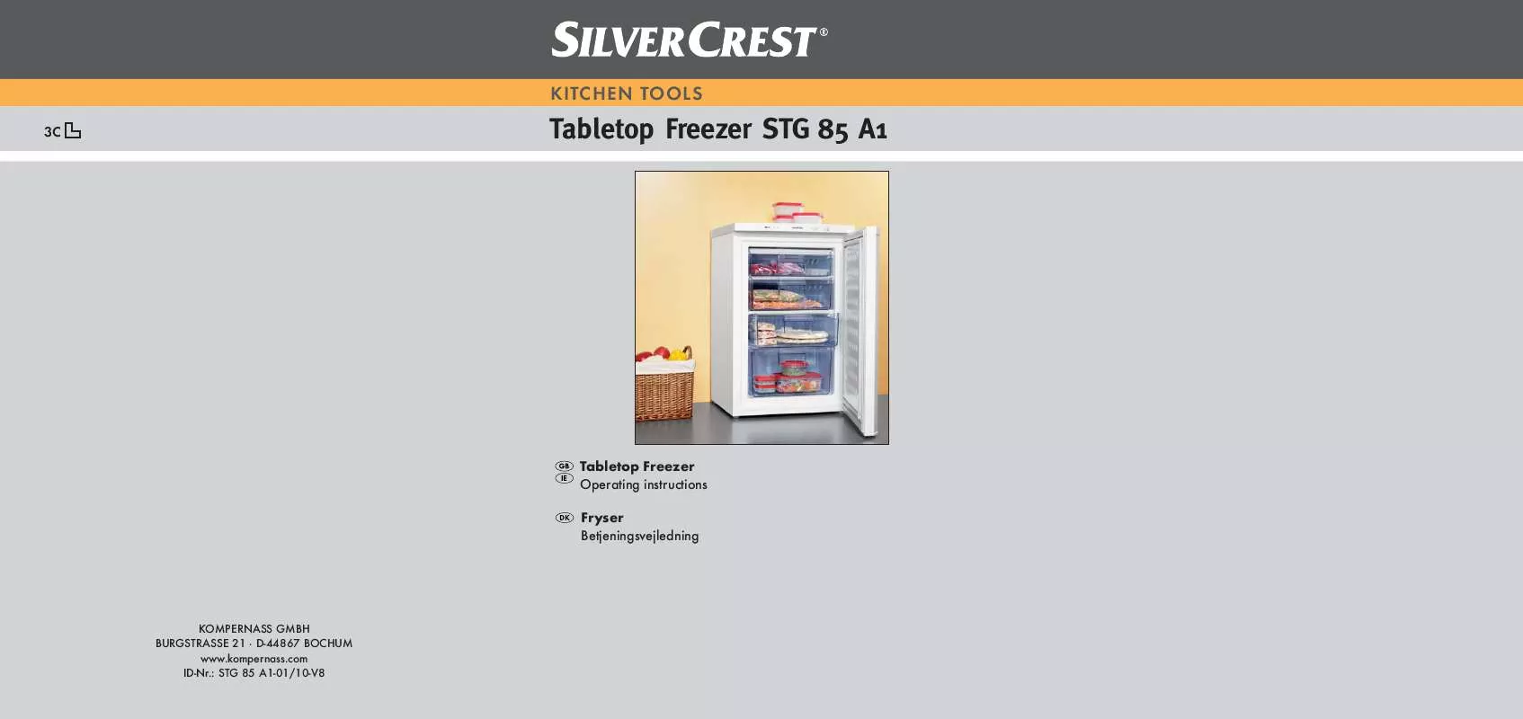 Mode d'emploi SILVERCREST STG 85 A1