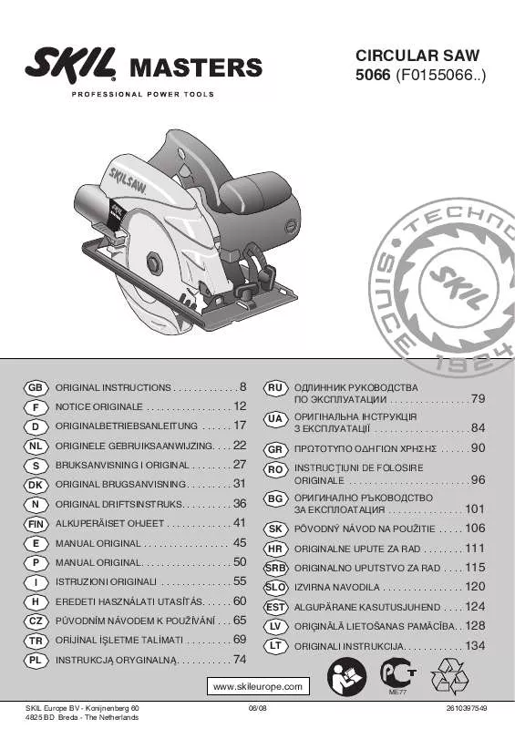 Mode d'emploi SKIL 5066