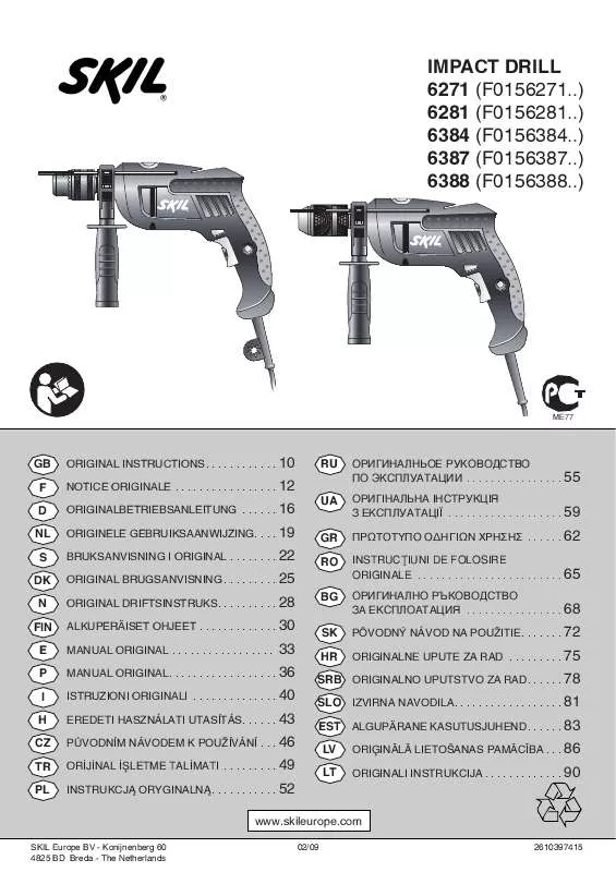 Mode d'emploi SKIL 6281