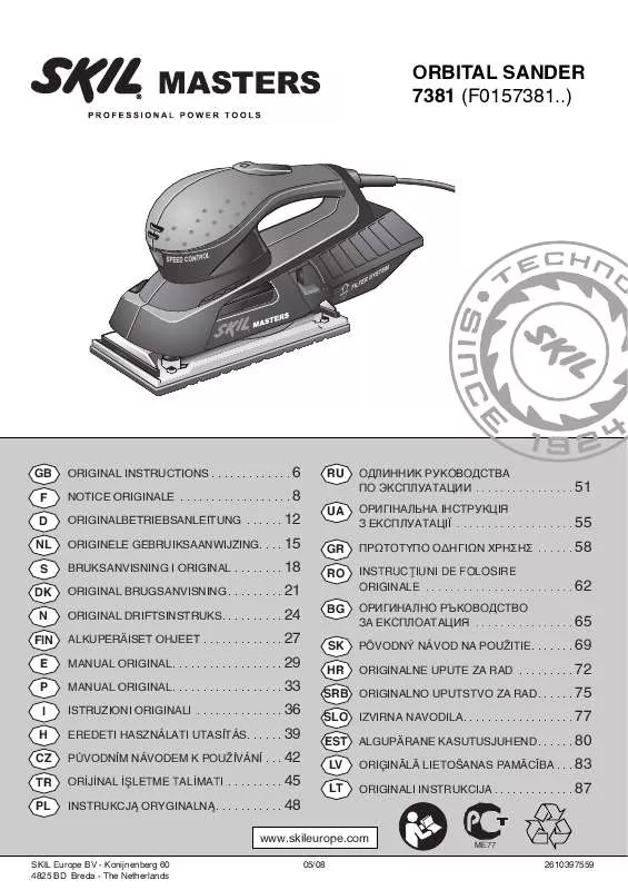 Mode d'emploi SKIL 7381