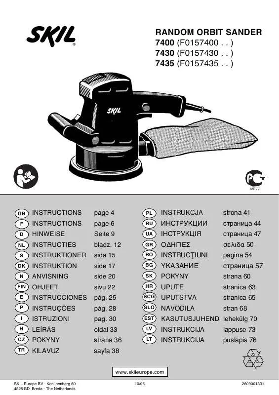 Mode d'emploi SKIL 7435