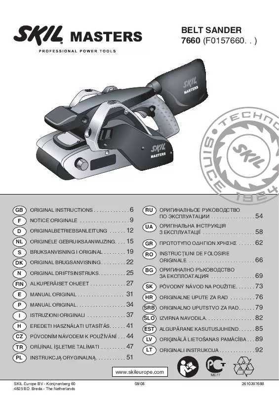 Mode d'emploi SKIL 7660