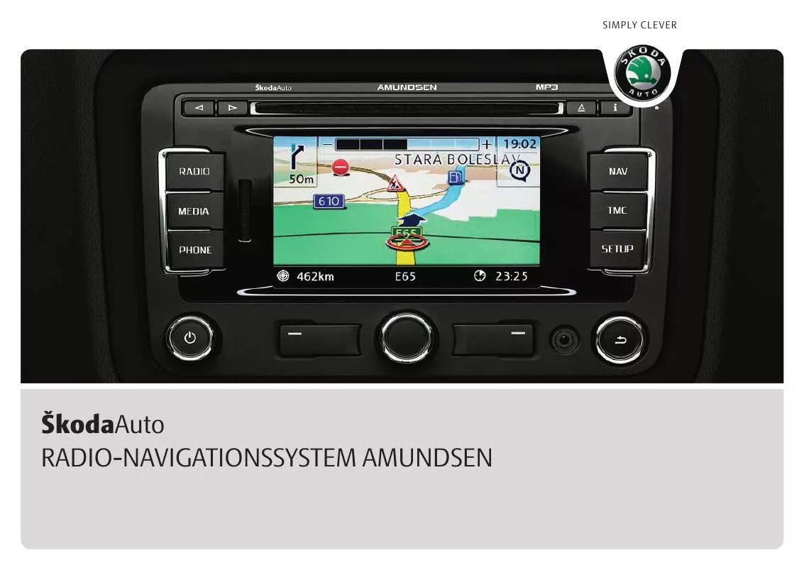 Mode d'emploi SKODA NAVIGATIONSYSTEM AMUNDSEN