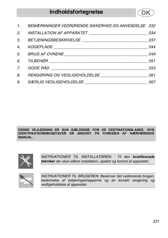 Mode d'emploi SMEG A2PYID-6