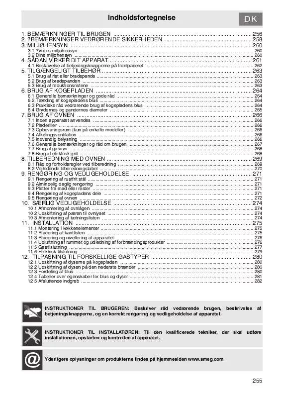 Mode d'emploi SMEG C91GVXI-1