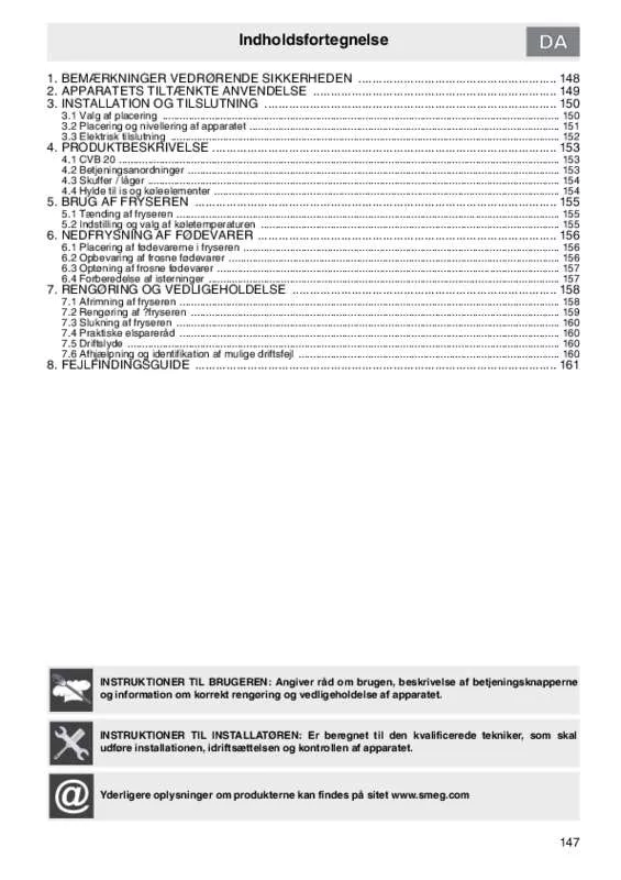 Mode d'emploi SMEG CVB20LNE1