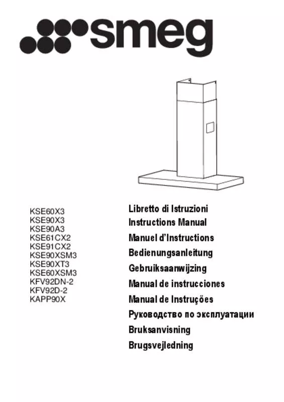 Mode d'emploi SMEG KSE90XSM3