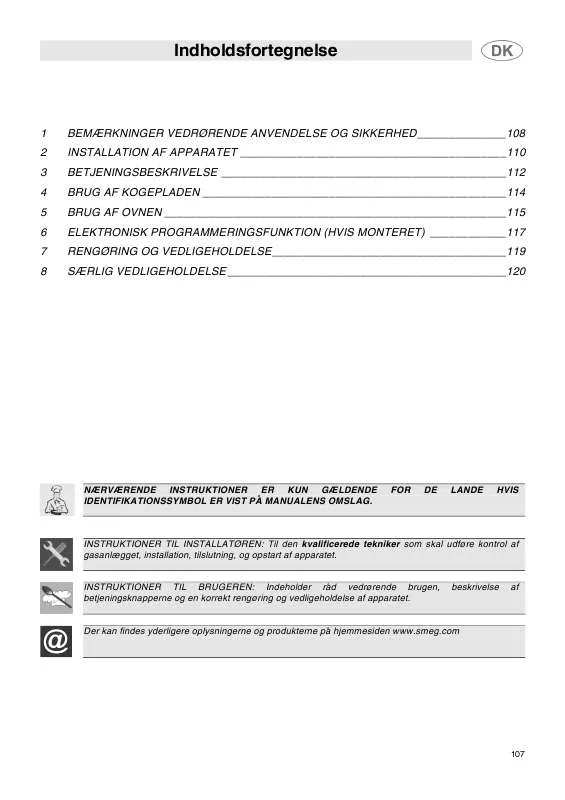 Mode d'emploi SMEG SCB66MFX5