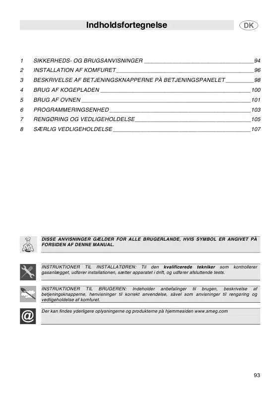 Mode d'emploi SMEG SCD91CMA5