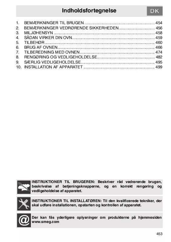 Mode d'emploi SMEG SCP805PO9