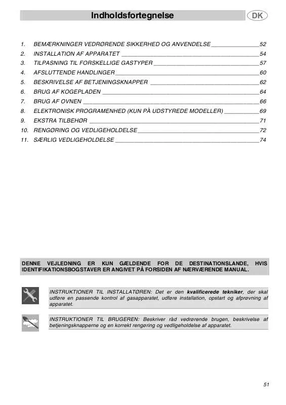 Mode d'emploi SMEG SSA91MFA1