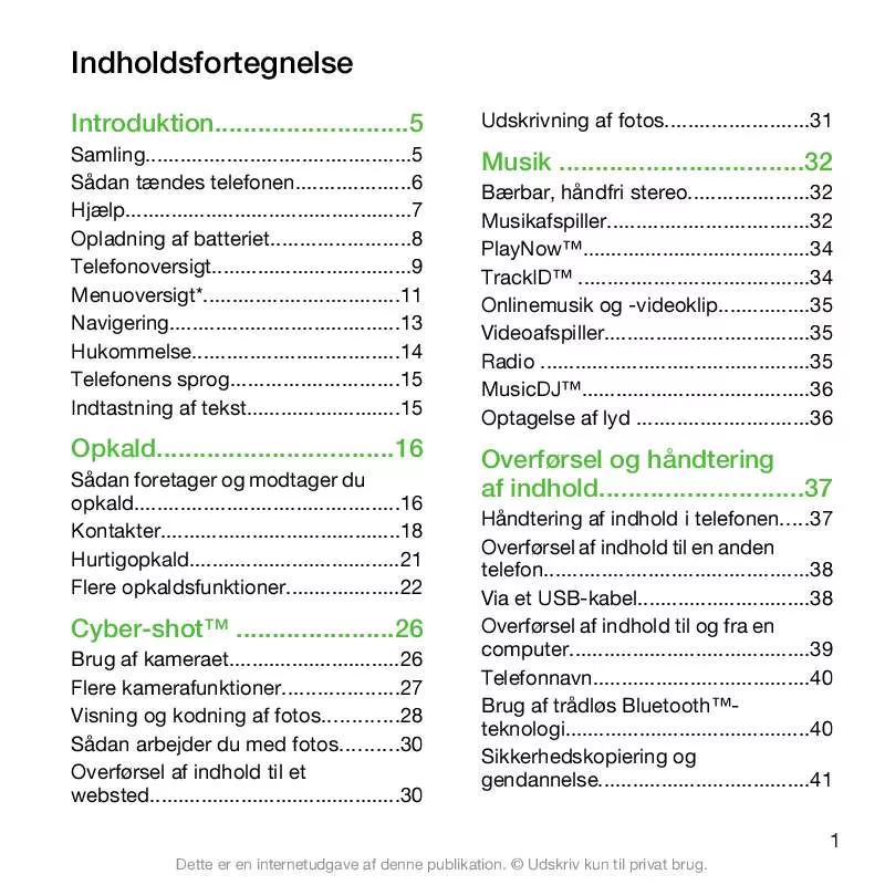 Mode d'emploi SONY ERICSSON C901 GREENHEART