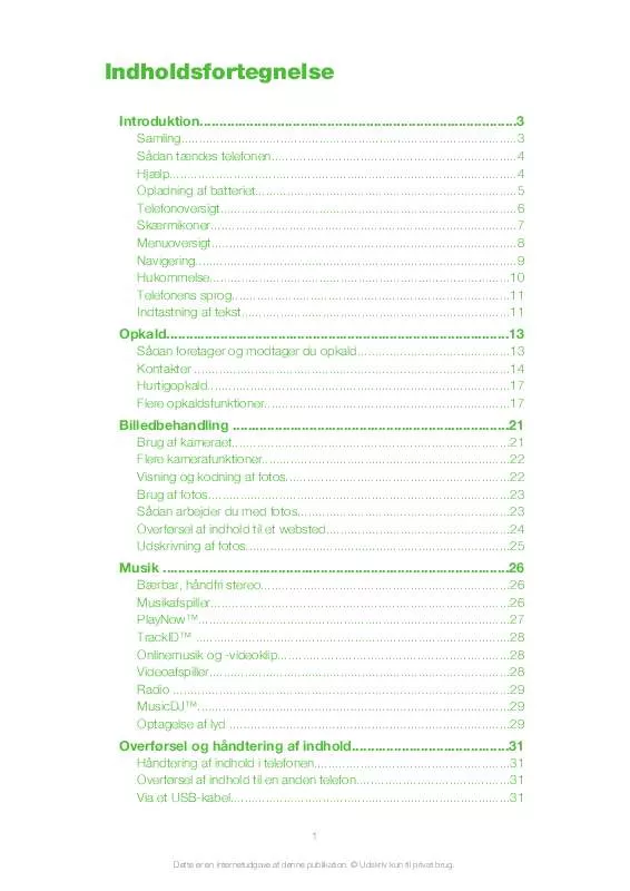 Mode d'emploi SONY ERICSSON NAITE