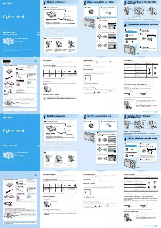 Mode d'emploi SONY CYBER-SHOT DSC-W70