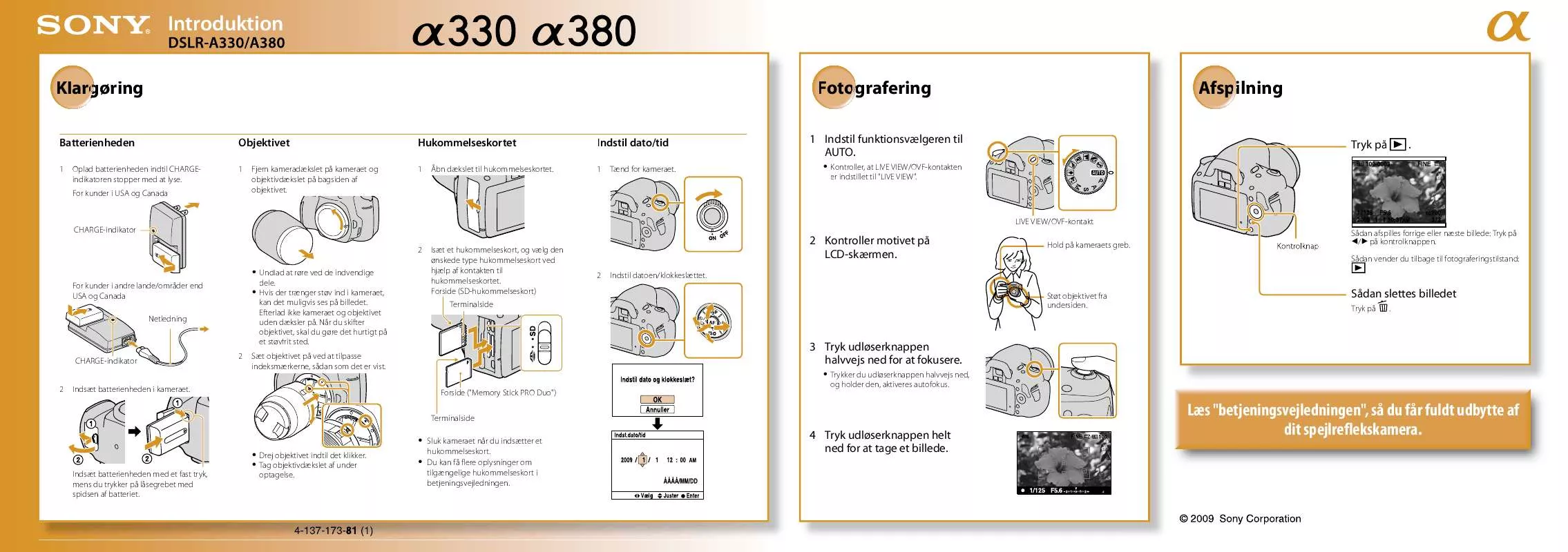 Mode d'emploi SONY DSLR-A330