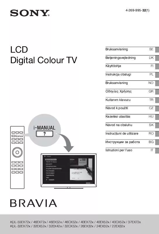 Mode d'emploi SONY KDL-26EX320