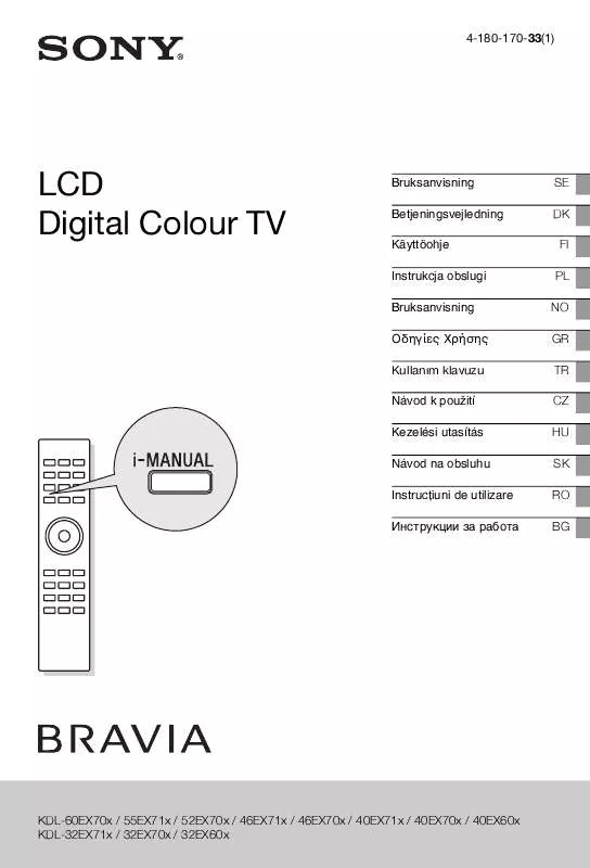 Mode d'emploi SONY KDL-32EX713