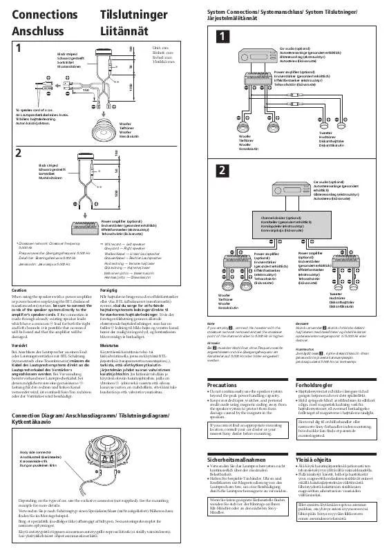 Mode d'emploi SONY XS-HA1327