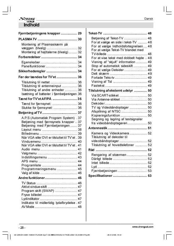 Mode d'emploi STRONG SRT P 4250