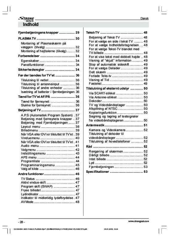 Mode d'emploi STRONG SRT P4250