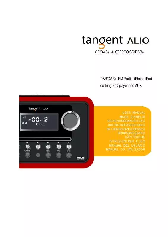 Mode d'emploi TANGENT ALIO CD-DAB