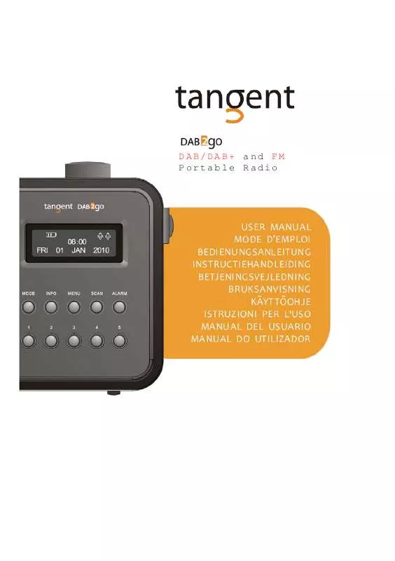 Mode d'emploi TANGENT DAB 2 GO