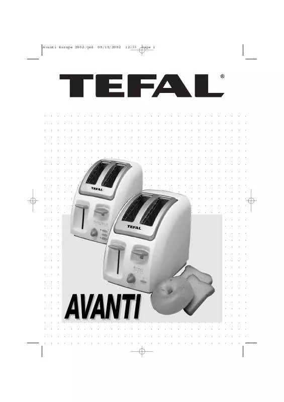 Mode d'emploi TEFAL AVANTI