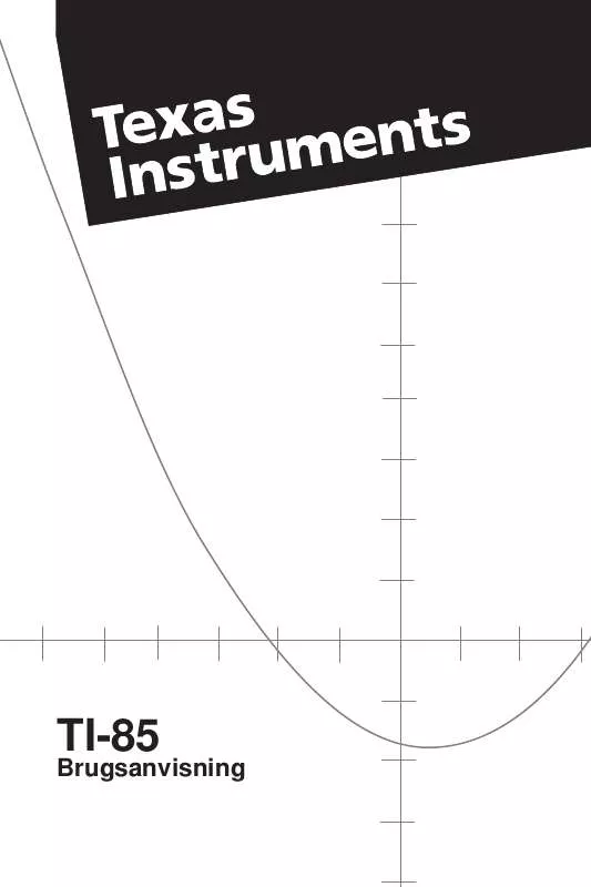 Mode d'emploi TEXAS INSTRUMENTS TI-85