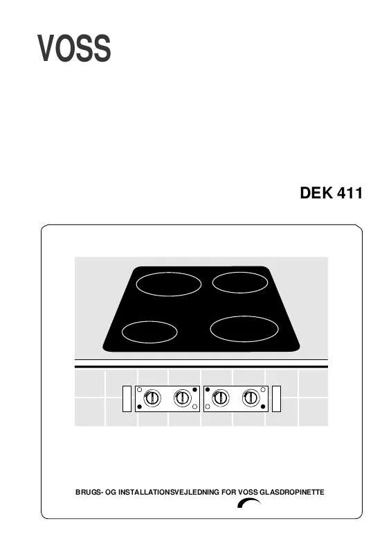 Mode d'emploi VOSS DEK411-9