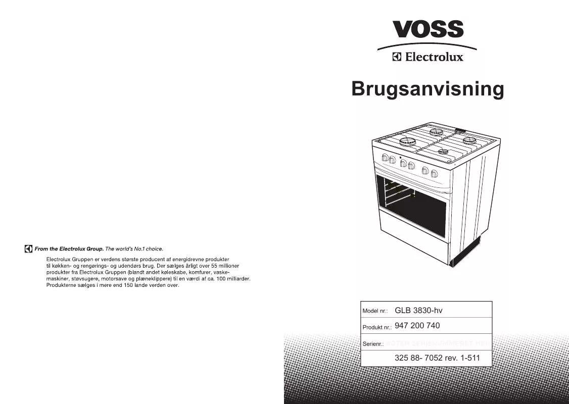 Mode d'emploi VOSS GLB3830-HV