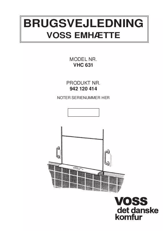 Mode d'emploi VOSS VHC631-1