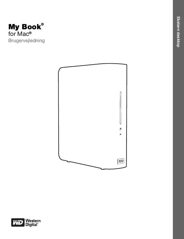 Mode d'emploi WESTERN DIGITAL MY BOOK FOR MAC