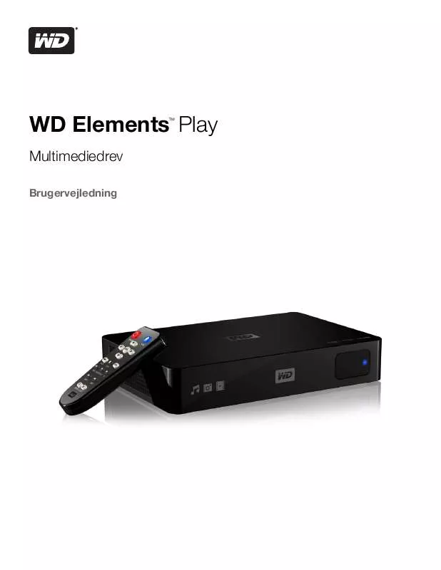 Mode d'emploi WESTERN DIGITAL WD ELEMENTS PLAY