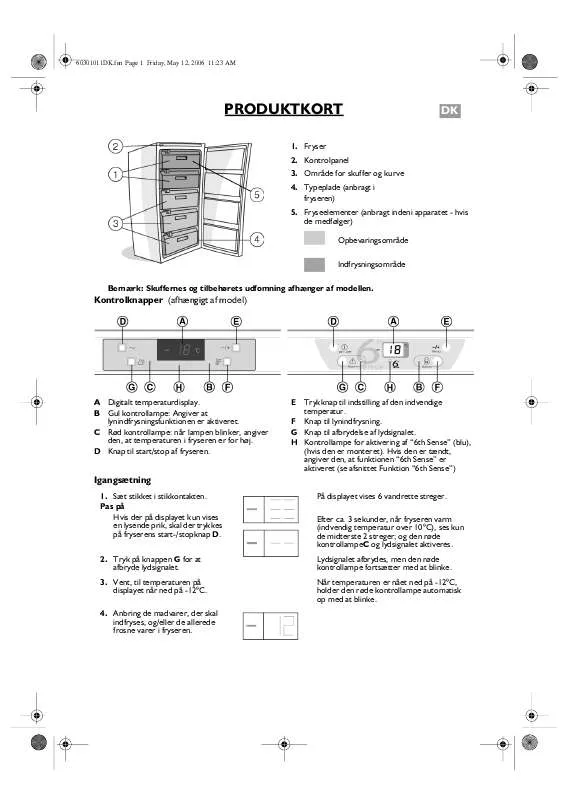 Mode d'emploi WHIRLPOOL AFG 8284/1 NF