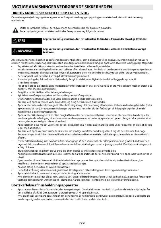 Mode d'emploi WHIRLPOOL AKZ 238/IX