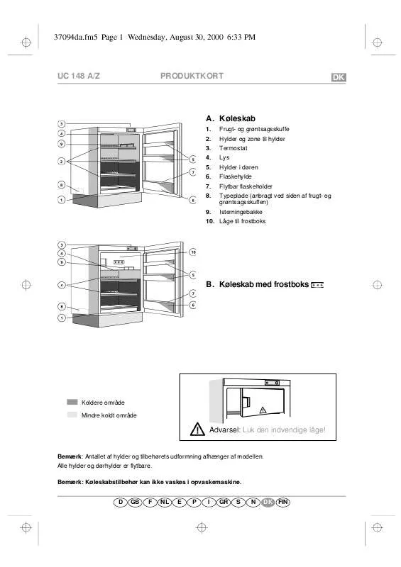 Mode d'emploi WHIRLPOOL ARG 581/1