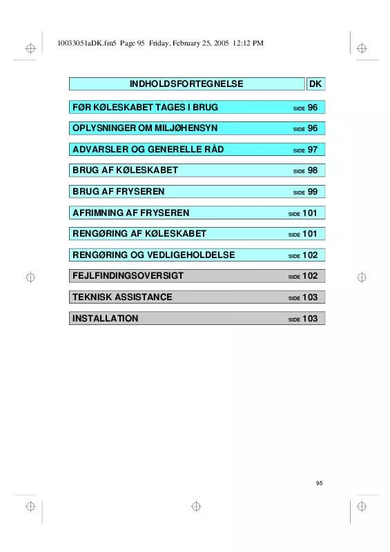 Mode d'emploi WHIRLPOOL ART 467/1/G/R-LH