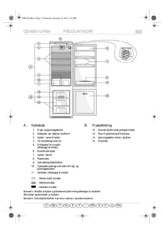 Mode d'emploi WHIRLPOOL ART 477/A