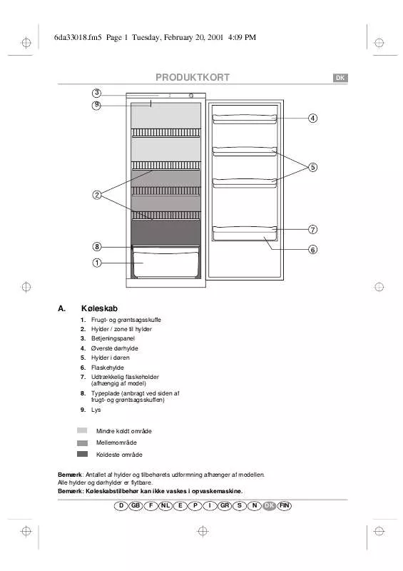 Mode d'emploi WHIRLPOOL ART 5720/H