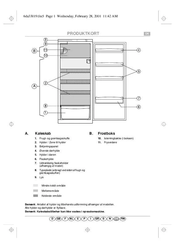 Mode d'emploi WHIRLPOOL ART 574/H