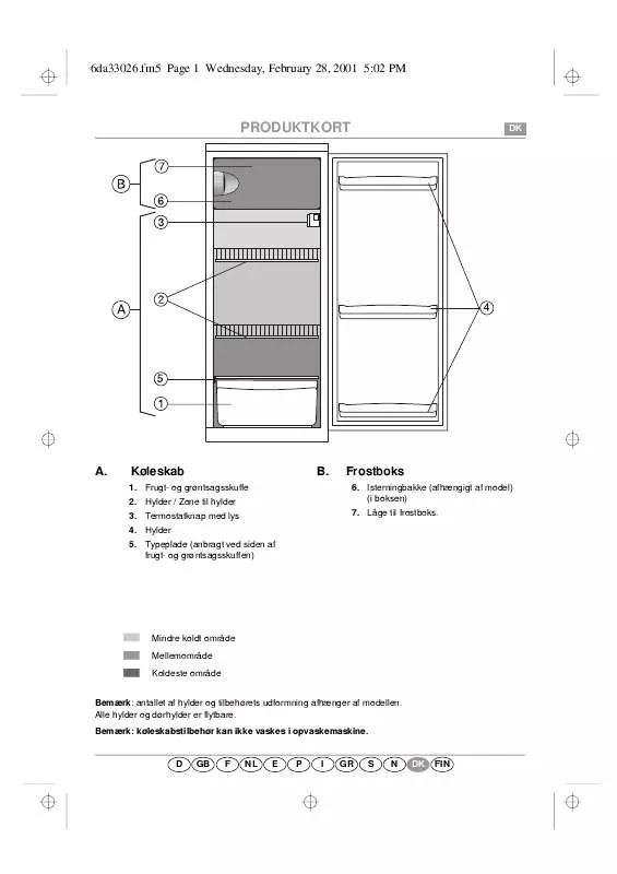 Mode d'emploi WHIRLPOOL ART 635-1/H